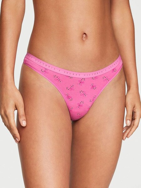 Hollywood Pink Candy Canes Smooth Bikini Knickers (K65242) | €4.50