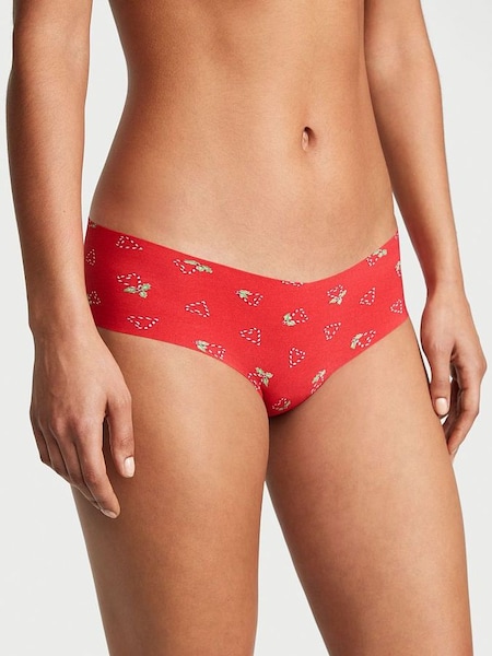 Lipstick Red Peppermint Candy Cane Hearts Smooth Cheeky Knickers (K65255) | €4.50