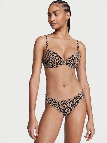 Leopard Padded Bikini Top (K67293) | €45