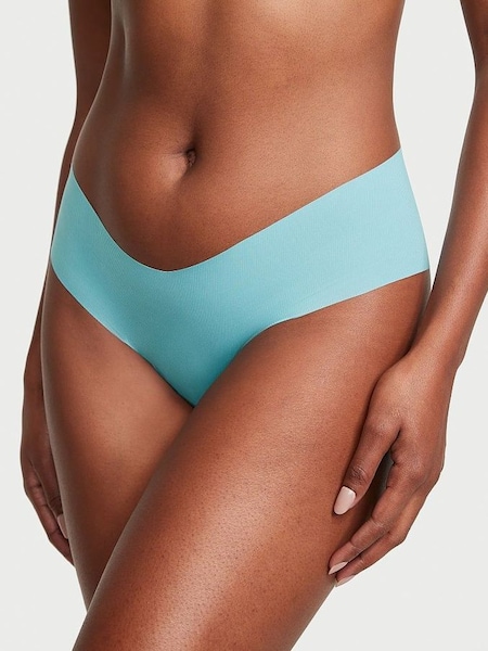 Fountain Blue Ribbed No Show Cheeky Knickers (K68504) | €10.50