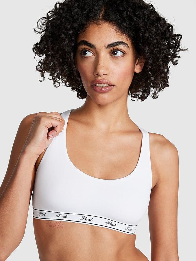 White cotton bralette online