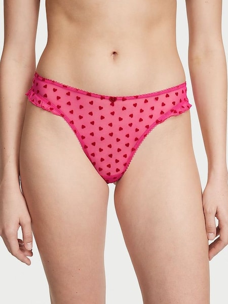 Forever Pink Heart Thong Knickers (K70203) | €11.50