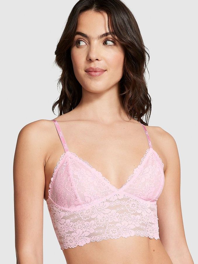 Victoria secret store pink lace bra