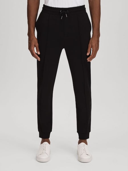 Pantalons de jogging en jersey interlock, noirs (K74360) | 145 €