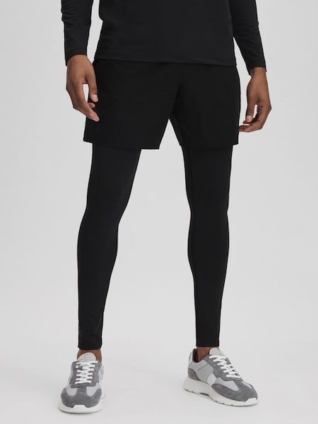 Castore Performance Tights in Onyx Black (K74370) | $110