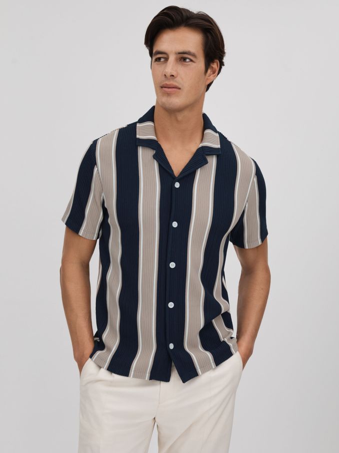 Mens designer slim fit short sleeve shirts hotsell
