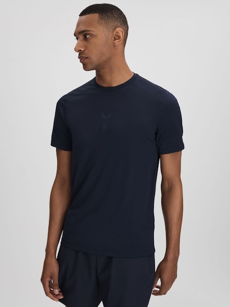T-shirt à col ras du cou, bleu marine minuit Castore Performance (K77555) | 85 €