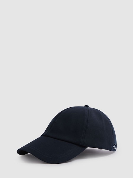 Cotton Embroidered Baseball Cap in Navy (K81631) | CHF 70