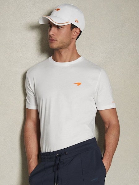 T-shirt ras du cou en coton mercerisé, blanc McLaren F1 (K83084) | 95 €
