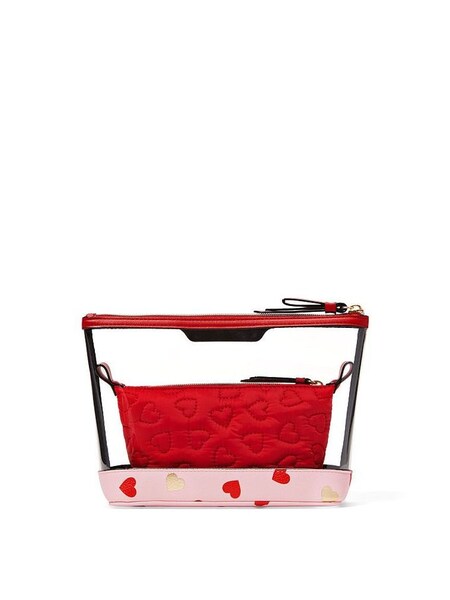 Lipstick Red Mini Heart AM/PM Cosmetic Bag Duo (K84910) | €29