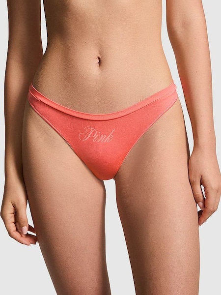 Crazy For Coral Pink Thong Seamless Knickers (K86378) | €10.50