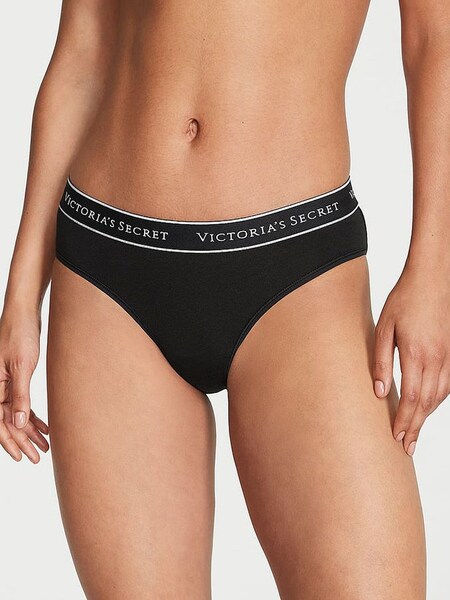 Black with Black Band Hipster Logo Knickers (K89143) | €10.50