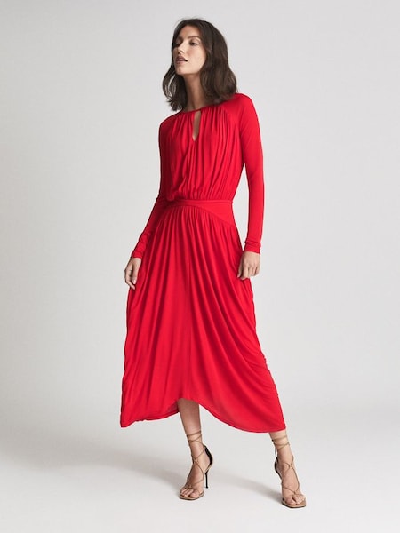 Occasion Midi Dress in Red (M83956) | SAR 1,355