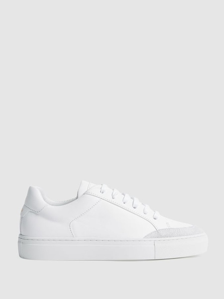 Leather Low Top Trainers in White (M89602) | $280