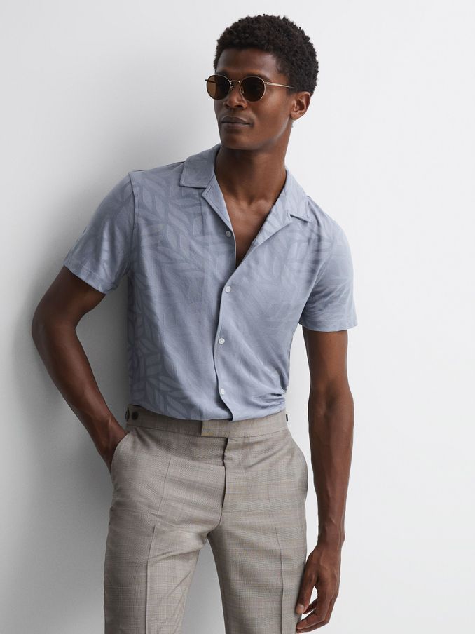 T shirt hot sale boutonné homme