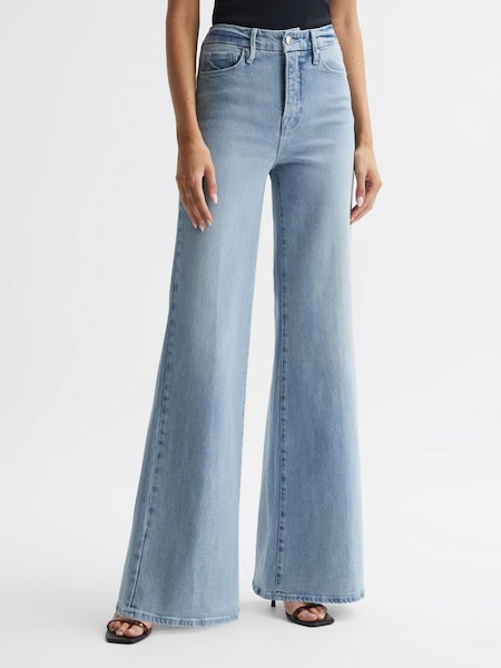 Good American High Rise Flared Jeans in Blue (N06800) | €220