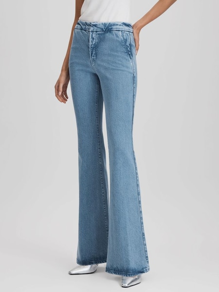 Good American Flared Jeans in Indigo (N11560) | $280