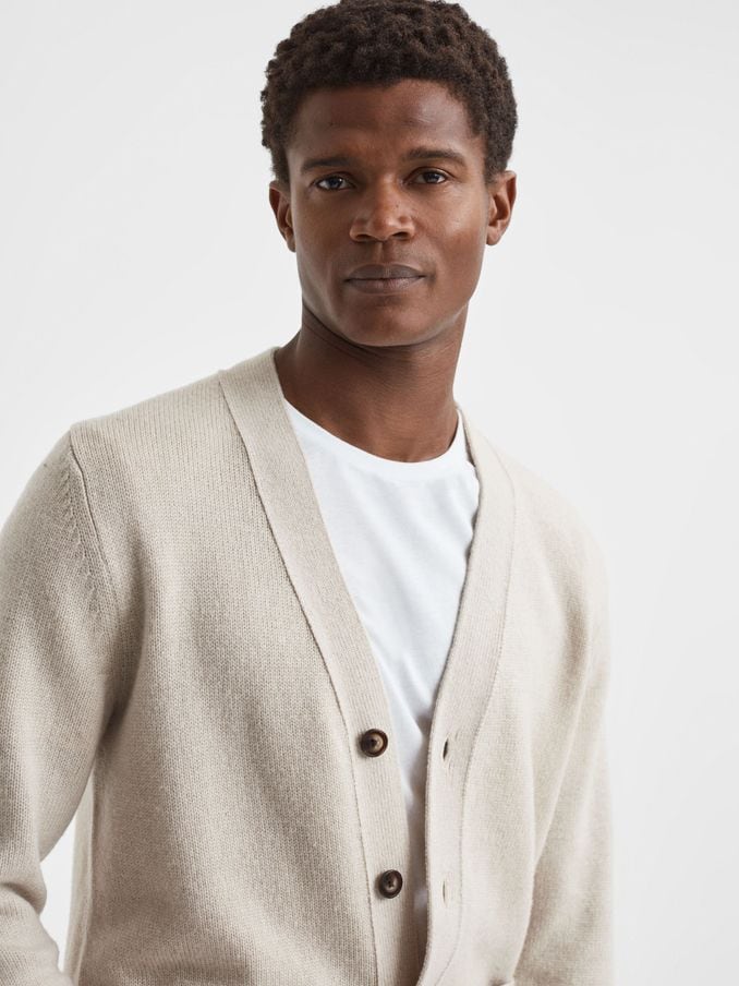 Men's v neck knitwear online