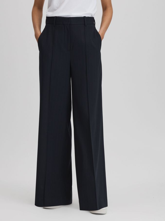 Womens Blue Casual Pants Joggers Reiss USA