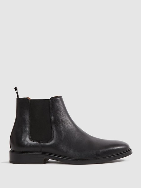Leather Chelsea Boots in Black (N17286) | HK$3,280