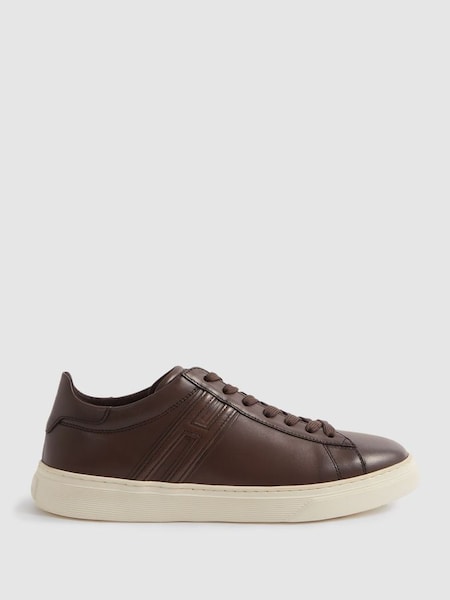 Hogan Lace-Up Trainers in Dark Brown (N21234) | CHF 425