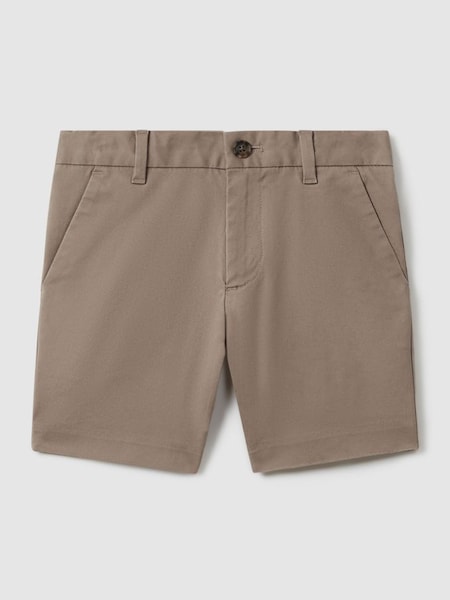Teen Casual Chino Shorts in Mushroom Brown (N22901) | CHF 50