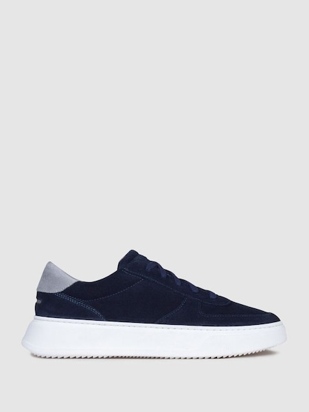 Unseen Footwear - Suède Marais sneakers in marineblauw/grijs (N25244) | € 335
