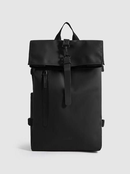 Rains Roll-Top Rucksack in Black (N25319) | SAR 770