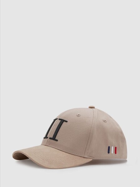 Les Deux Cotton Suede Baseball Cap in Sand (N25368) | CHF 60