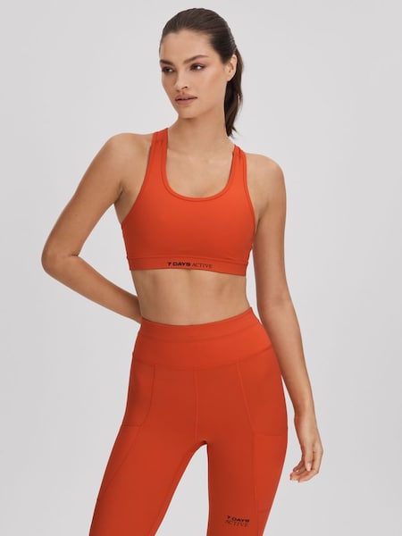 7 Days Active Racerback Sports Bra in Tomato Red (N26681) | CHF 95