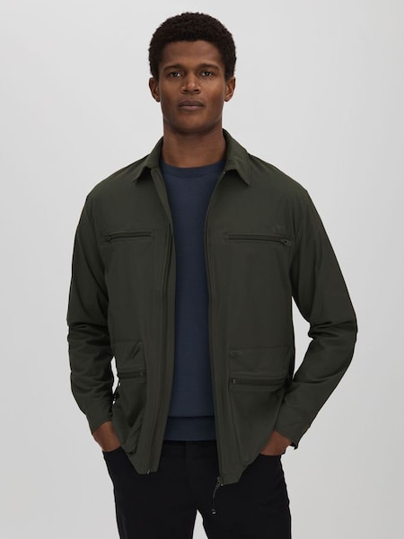Rains綠色工作襯衫式外套 (N27044) | HK$2,030