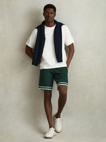 Shorts en maille taille élastiquée, vert multicolor (N27611) | 145 €