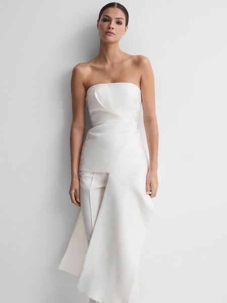 Acler Strapless Panel Top in Ivory (N32586) | $630