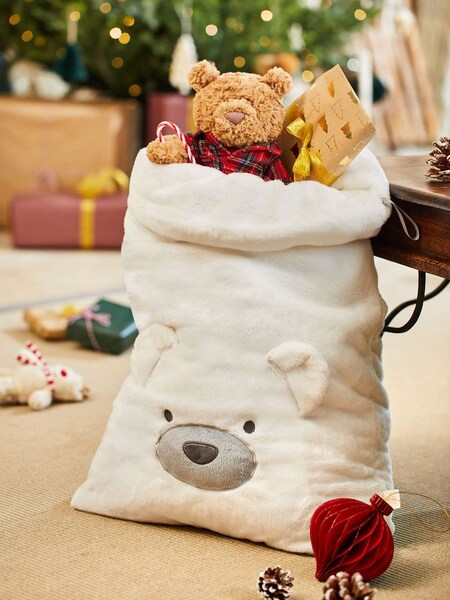 Plush Christmas Present Sack - Polar Bear (N32740) | €34
