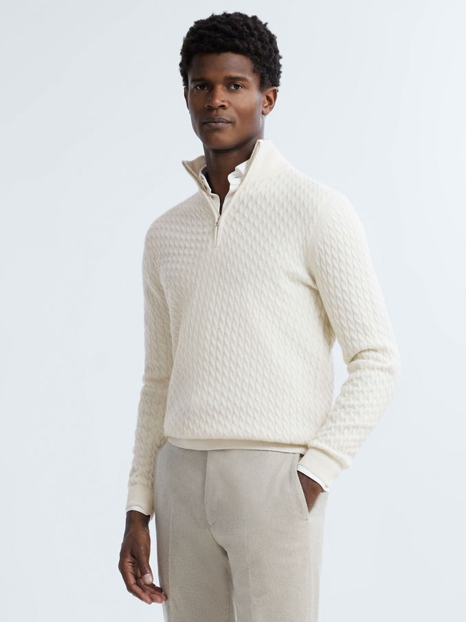 Plain white jumper mens best sale