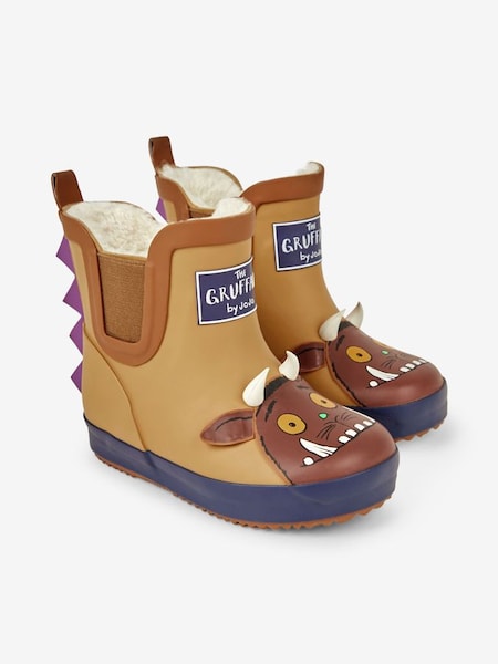 Kids The Gruffalo Cosy Lined Ankle Wellies in Brown (N43943) | €32
