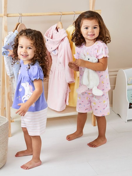 2-Pack Unicorn Jersey Pyjamas in Pink (N49418) | €38.50