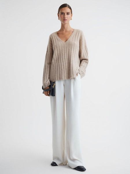 Ribbed Jumper in Nude (N58720) | CHF 99