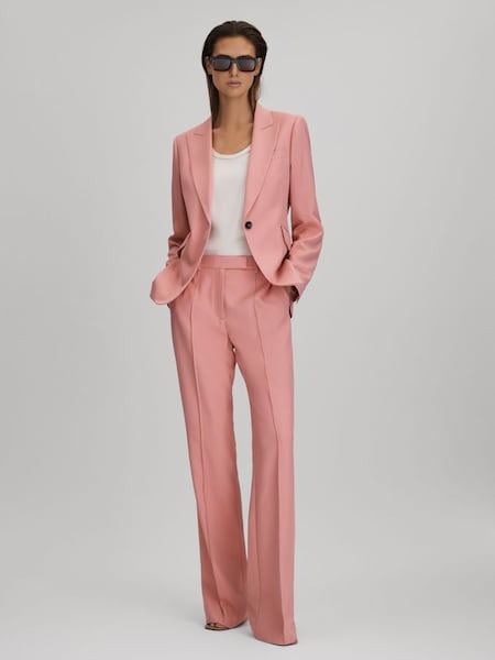 Petite Flared Suit Trousers in Pink (N71513) | HK$2,530