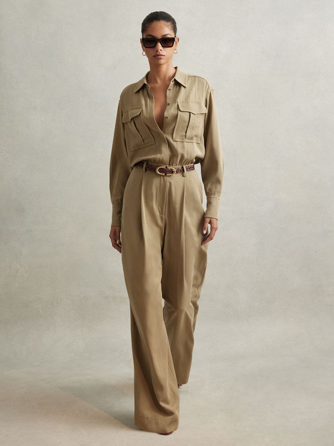 Khaki jumpsuit australia sales