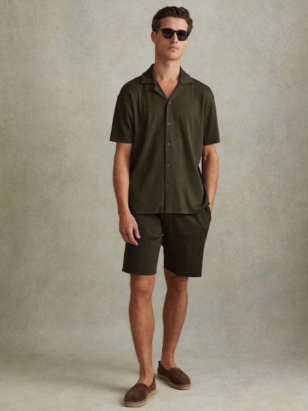 羅紋鬆緊腰身綠色短褲 (N74255) | HK$1,180