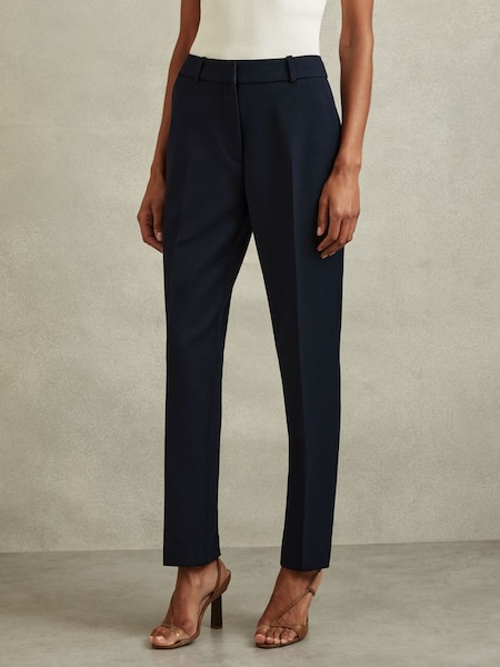 Slim-fit pantalon in marineblauw (N74801) | € 140