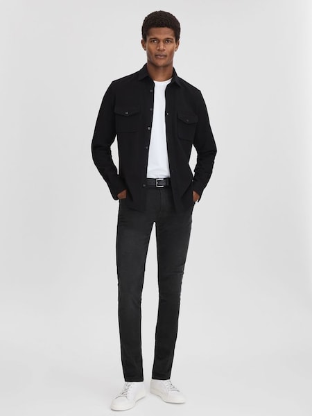 Replay Slim Fit Jeans in Black (N74802) | SAR 1,025