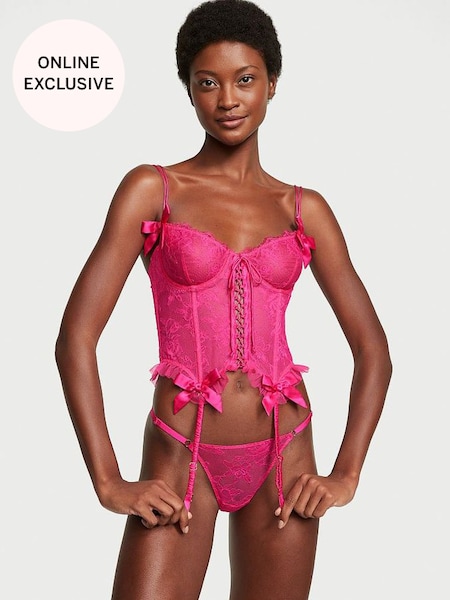 Forever Pink Archive Lace Corset and Knicker Set (N95901) | €121