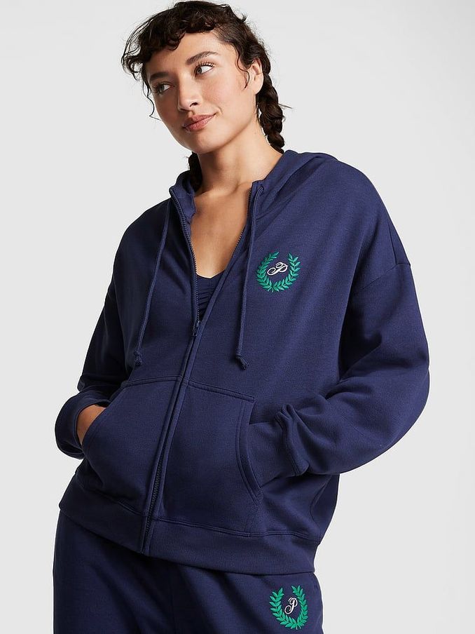 Navy blue victoria secret hoodie sale