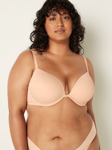 Beige Nude Add 2 Cups Smooth Push Up T-Shirt Bra (P22298) | €34