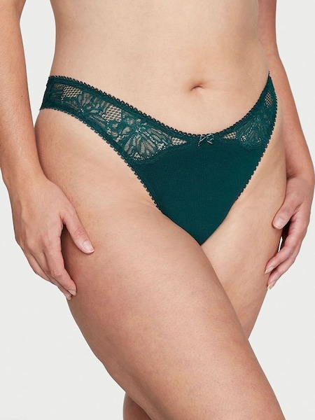 Black Ivy Green Smooth Thong Knickers (P29871) | €10.50