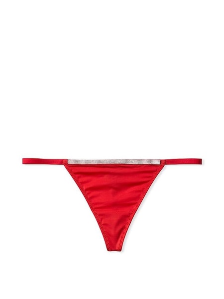 Lipstick Red Smooth G String Shine Strap Knickers (P47775) | €22.50