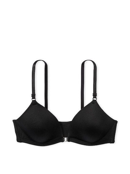 Black Non Wired Lightly Lined Front Close Bra (P55283) | €33 - €34