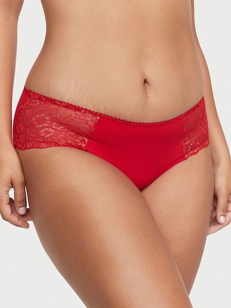 Lipstick Red Gold Posey Lace Hipster Knickers (P57377) | €4.50